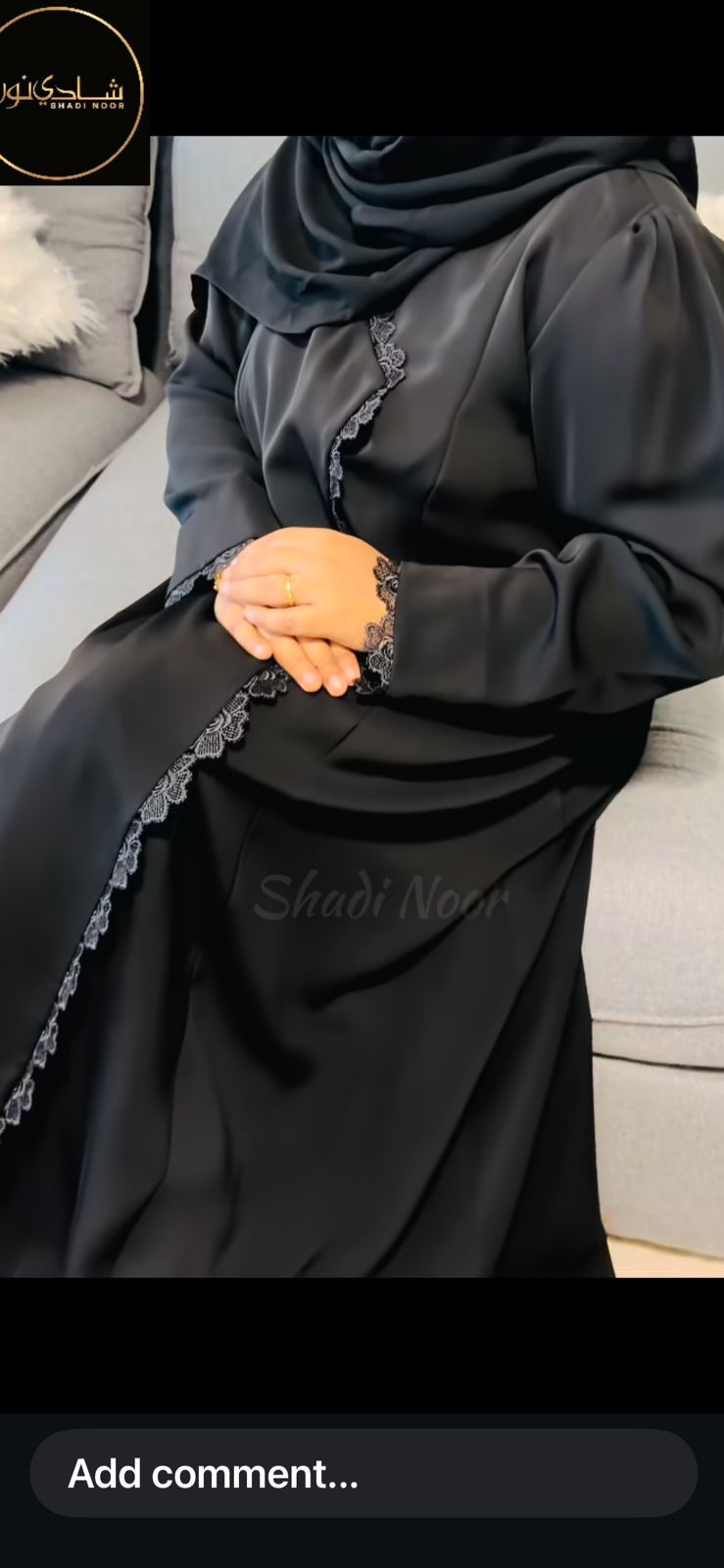 Dubai Abaya with lace
