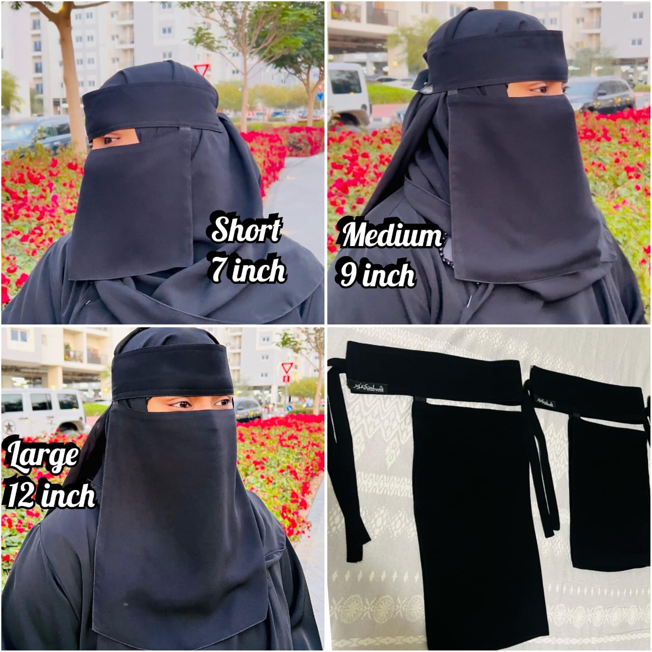 Imported Saudi Niqab Double Elastic