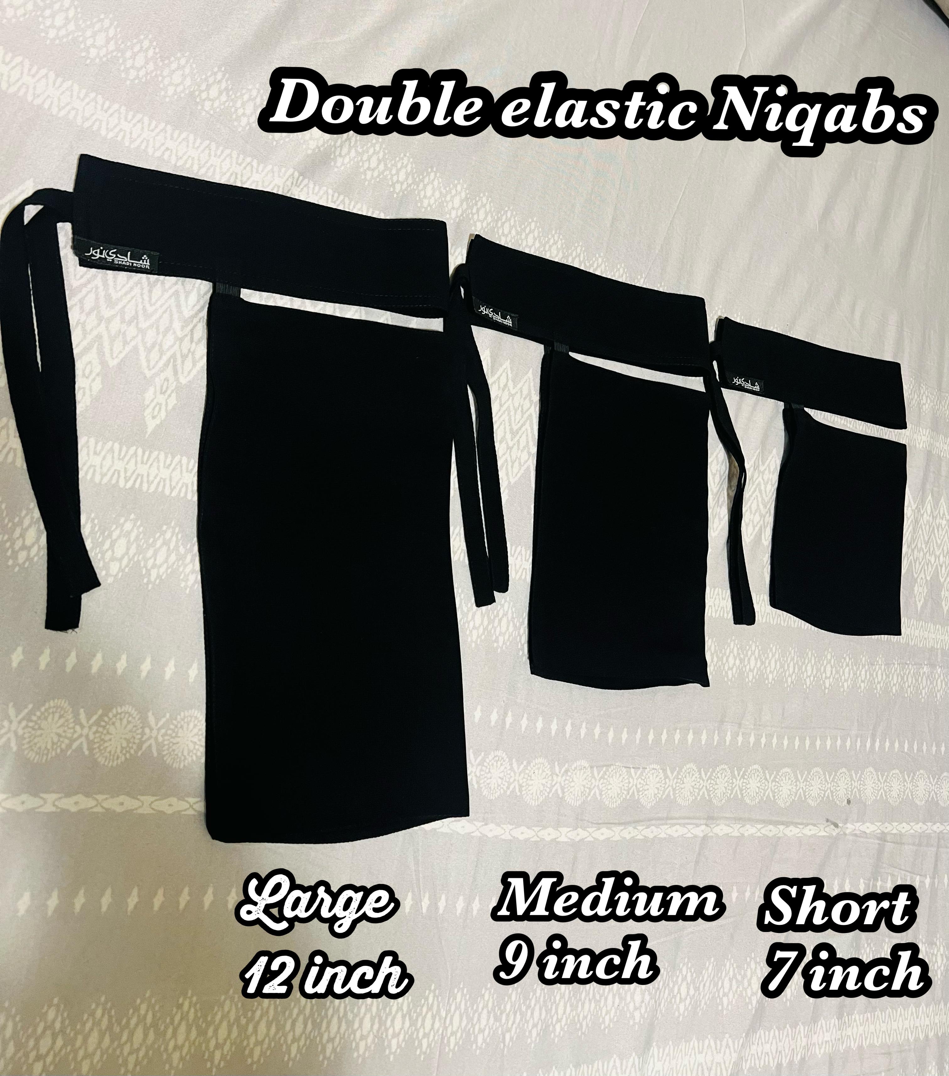 Imported Saudi Niqab Double Elastic